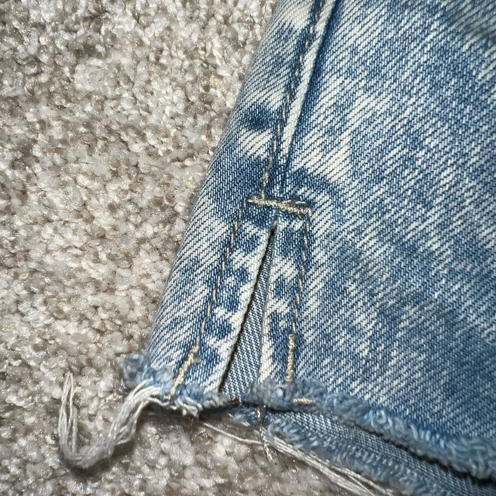 Washed Blue Jean Shorts - Picture 4 of 4